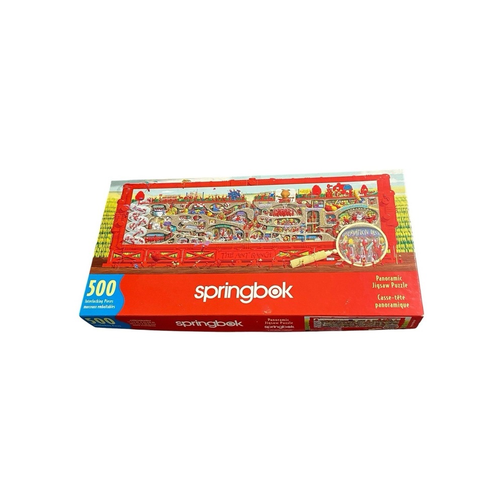 The Ant Ranch 500 Piece Springbok Panoramic Jigsaw Puzzle Hallmark Complete Ants